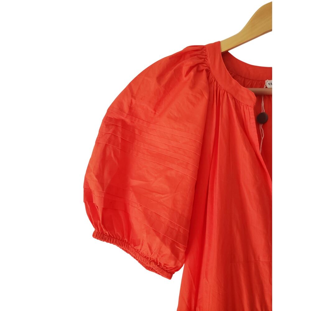 Ulla Johnson Claribel Midi Dress Poppy Orange Cot… - image 7